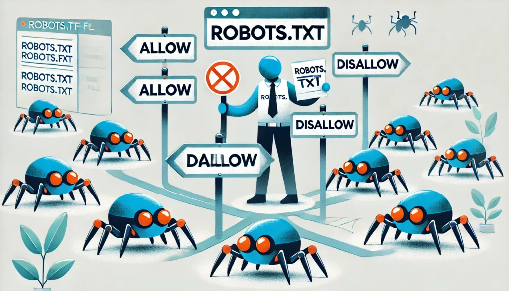 illustration of the effect of a robots.txt file